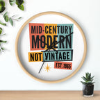 Personalized EST. Year Wall Clock | Mid Century Modern