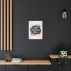 18 × 24 Rest Recharge Rise canvas displayed on a dark modern wall