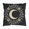 Crescent Moon Outdoor Pillow | Celestial Boho Patio Decor