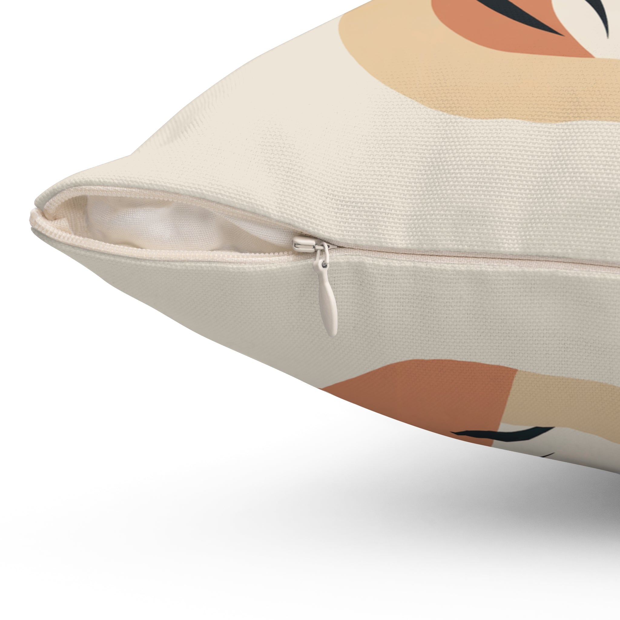 Mid Century Modern Tiger Throw Pillow | Retro Jungle Animal Art Cushion