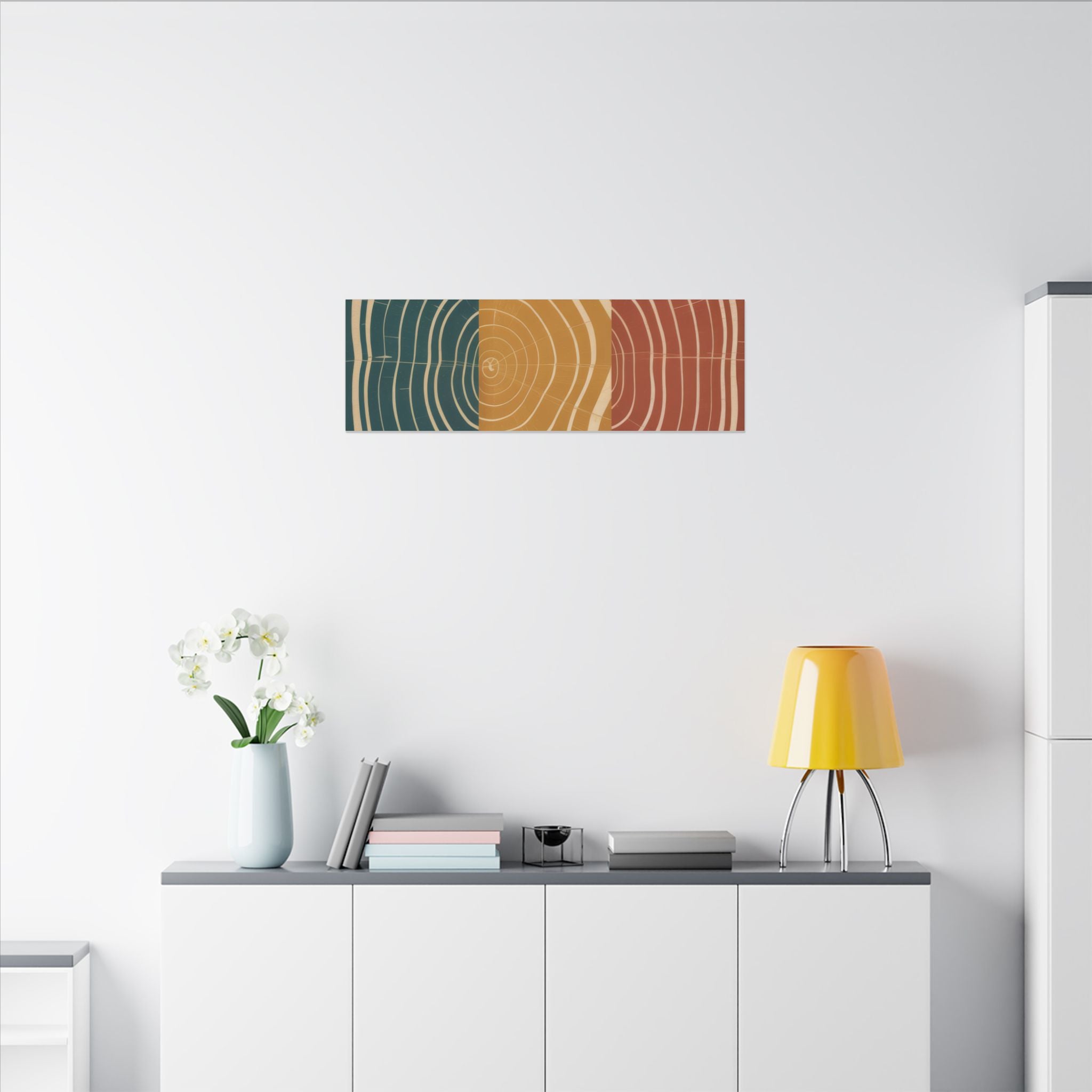 Abstract Wood Grain Trio Matte Canvas | Stretched Wall Art
