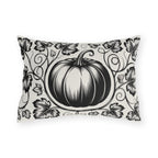 Black Pumpkin Vine Outdoor Pillow | Fall Porch Decor
