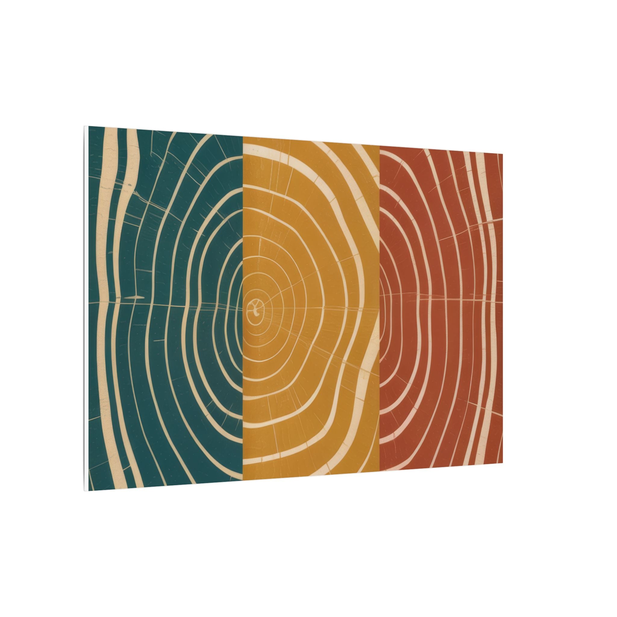 Abstract Wood Grain Trio Matte Canvas | Stretched Wall Art