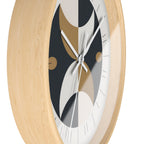 Crescent Moon Wall Clock | Mid Century Atomic Decor