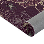 Spiderweb Rose Gothic Area Rug | Raven Moon Decor