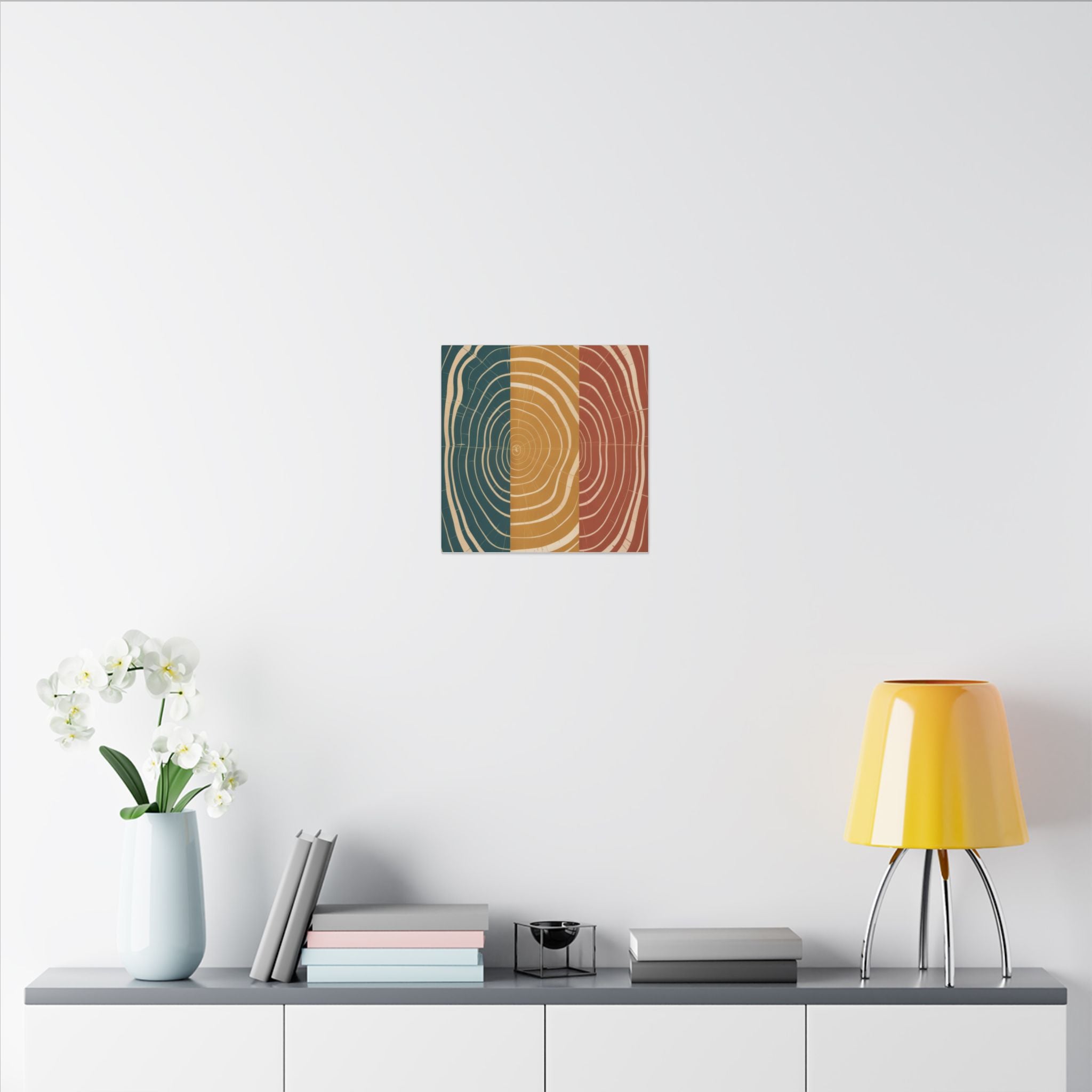 Abstract Wood Grain Trio Matte Canvas | Stretched Wall Art