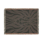 Abstract Lion Woven Blanket | Animal Print Throw