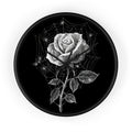 Gothic Rose Spiderweb Wall Clock | Victorian Dark Academia Decor