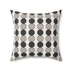 Monochrome Circle Throw Pillow | Mid Century Modern Decor