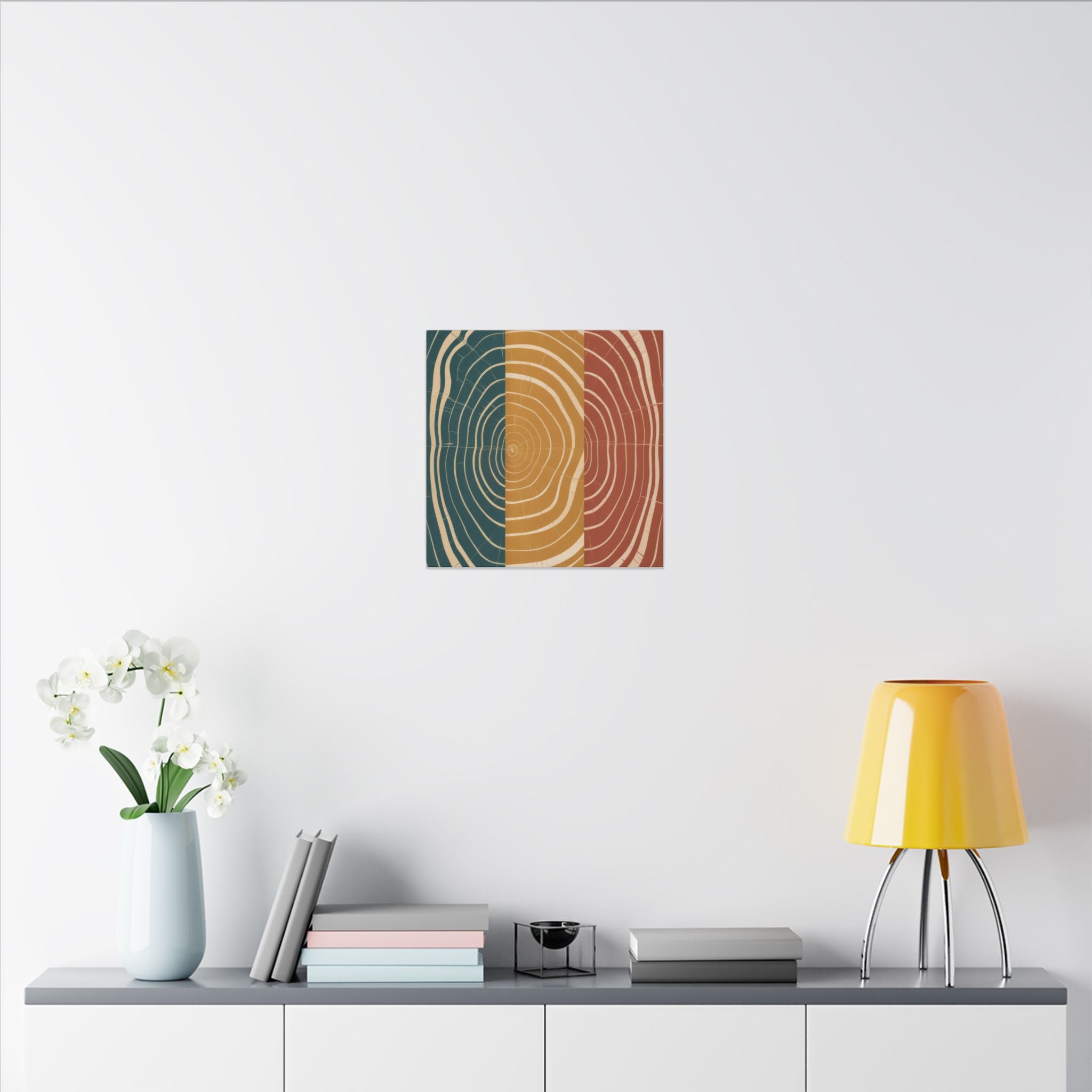 Abstract Wood Grain Trio Matte Canvas | Stretched Wall Art