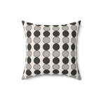 Monochrome Circle Throw Pillow | Mid Century Modern Decor