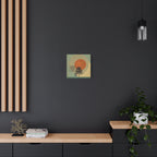 Tree Ring Landscape Canvas | Mid Century Nature Art