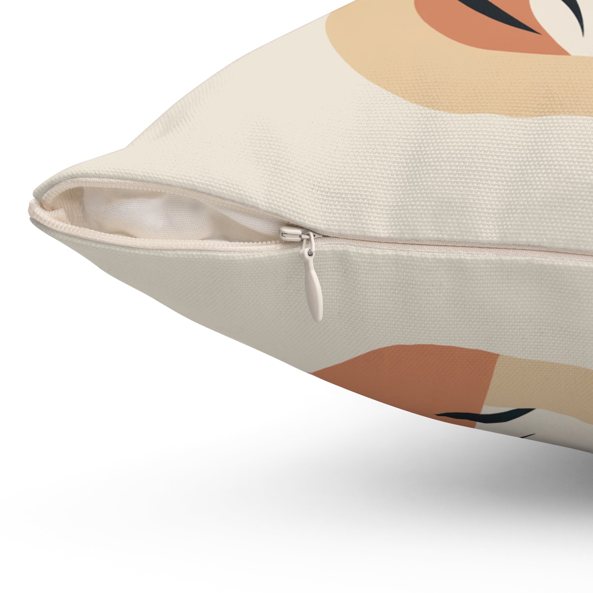 Mid Century Modern Tiger Throw Pillow | Retro Jungle Animal Art Cushion