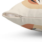 Mid Century Tiger Throw Pillow | Retro Jungle Decor