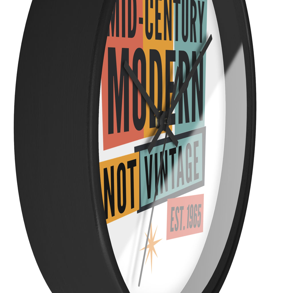 Mid-Century Modern Year Clock | Personalized EST. [YEAR] Wall Clock