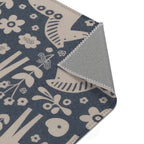 Dala Horse Area Rug | Scandinavian Folk Floral Decor