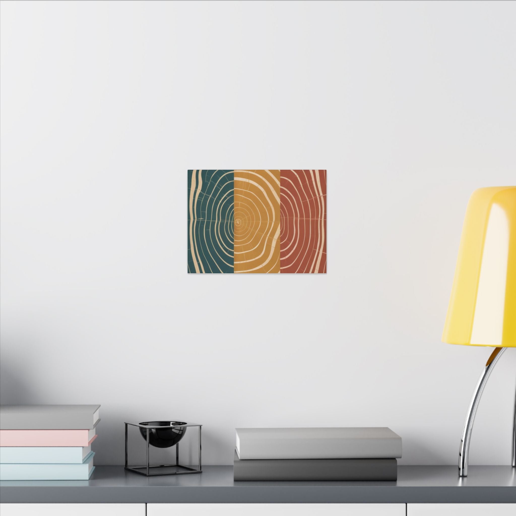 Abstract Wood Grain Trio Matte Canvas | Stretched Wall Art