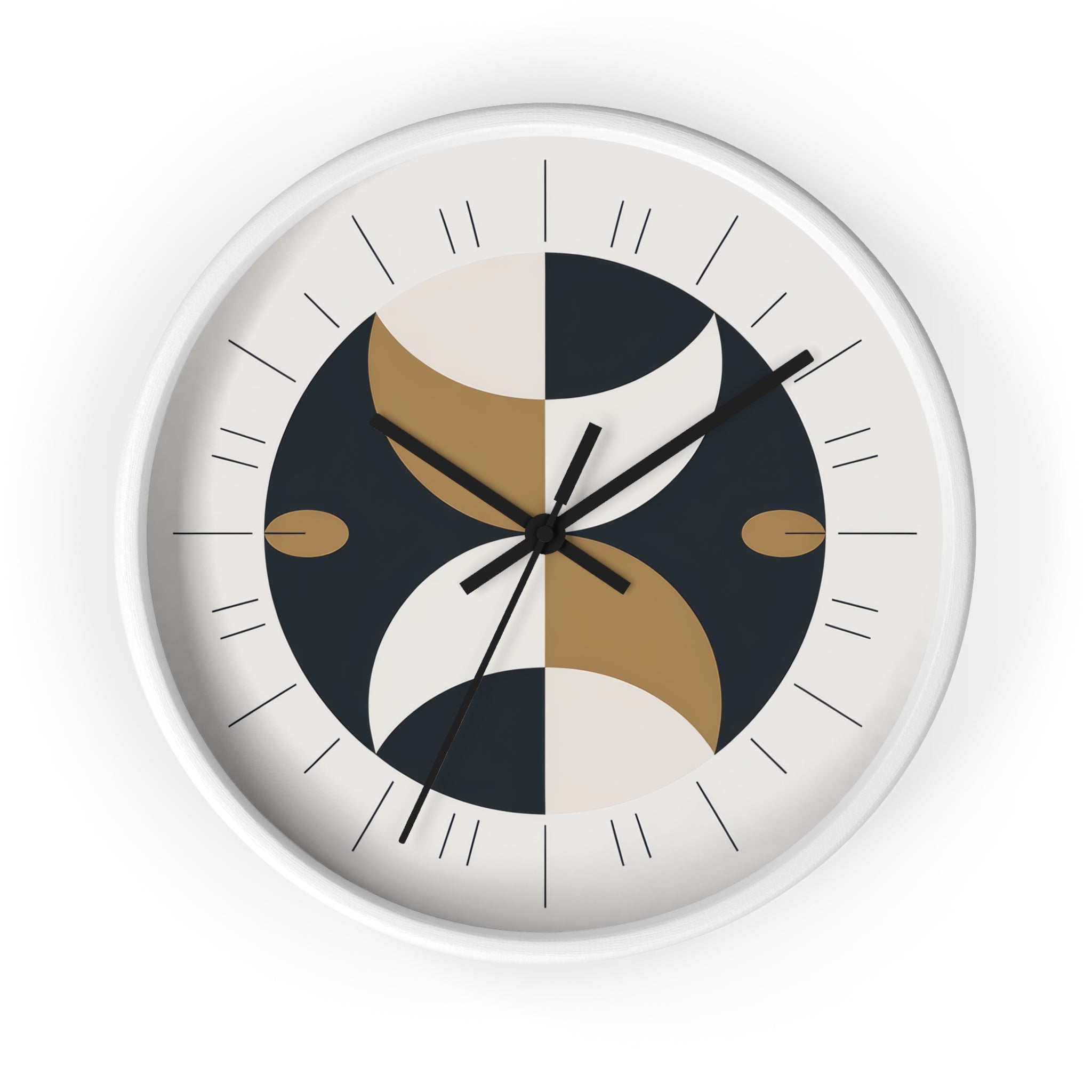 Mid-Century Moon Crescent Wall Clock | MCM Atomic Modern Minimal