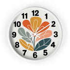 Mid-century modern flower wall clock alternate product view 4