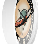 Retro UFO Wall Clock | Atomic Starburst Sci-Fi Decor