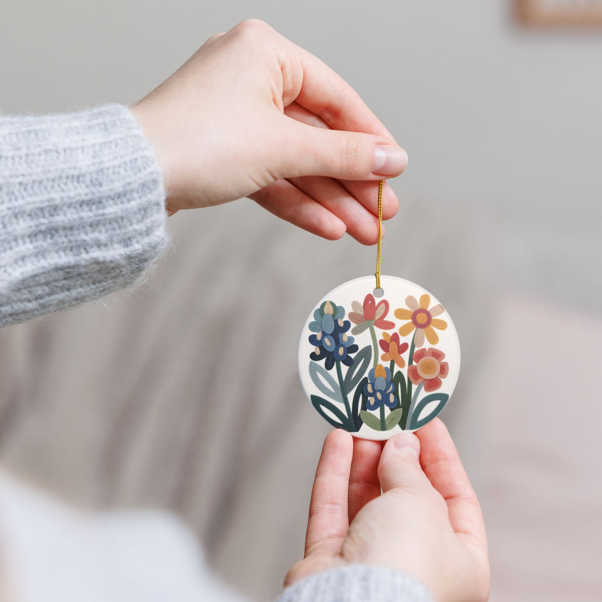 Texas Wildflower Ornament | Personalized Name Keepsake