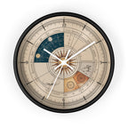 Leonardo da Vinci Chronometer Wall Clock | Renaissance Sketchbook Astronomy
