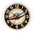 Retro UFO Wall Clock | Atomic Starburst Sci-Fi Decor