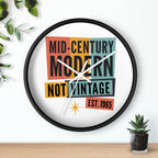 Personalized EST. Year Wall Clock | Mid Century Modern
