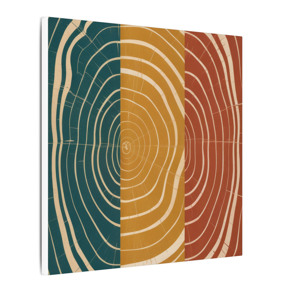 Abstract Wood Grain Trio Matte Canvas | Stretched Wall Art