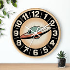 Retro UFO Wall Clock | Atomic Starburst Sci-Fi Decor