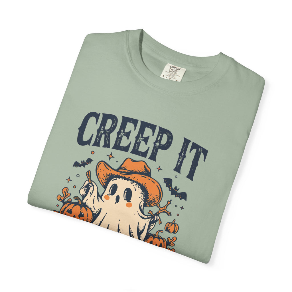 Creep It Country T-shirt | Halloween Ghost with Pumpkins