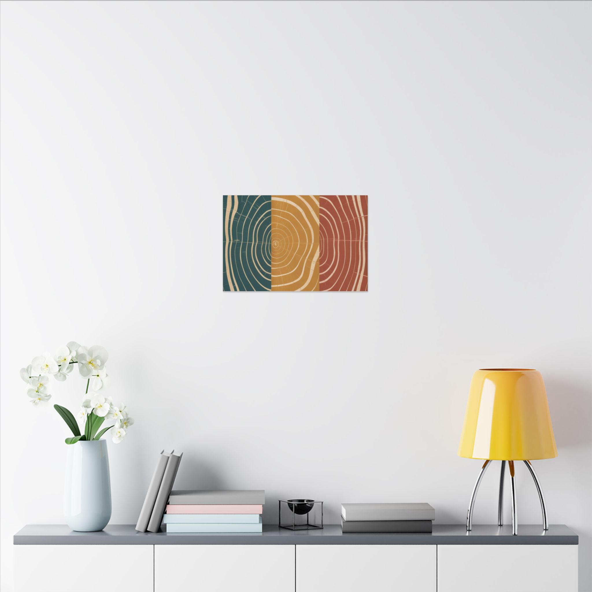 Abstract Wood Grain Trio Matte Canvas | Stretched Wall Art