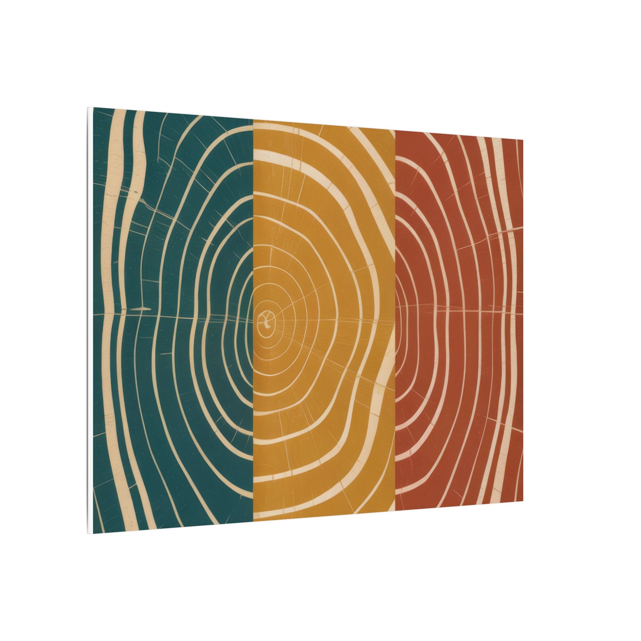 Abstract Wood Grain Trio Matte Canvas | Stretched Wall Art