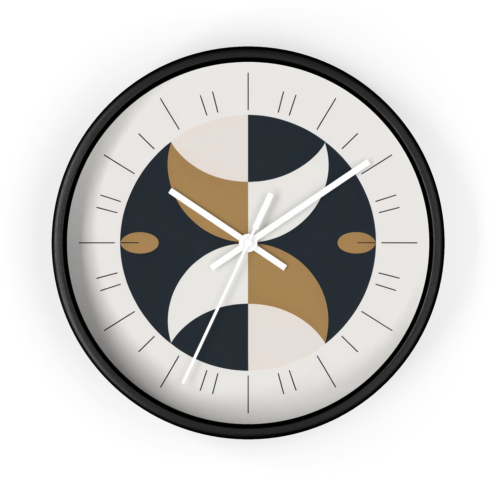 Mid-Century Moon Crescent Wall Clock | MCM Atomic Modern Minimal