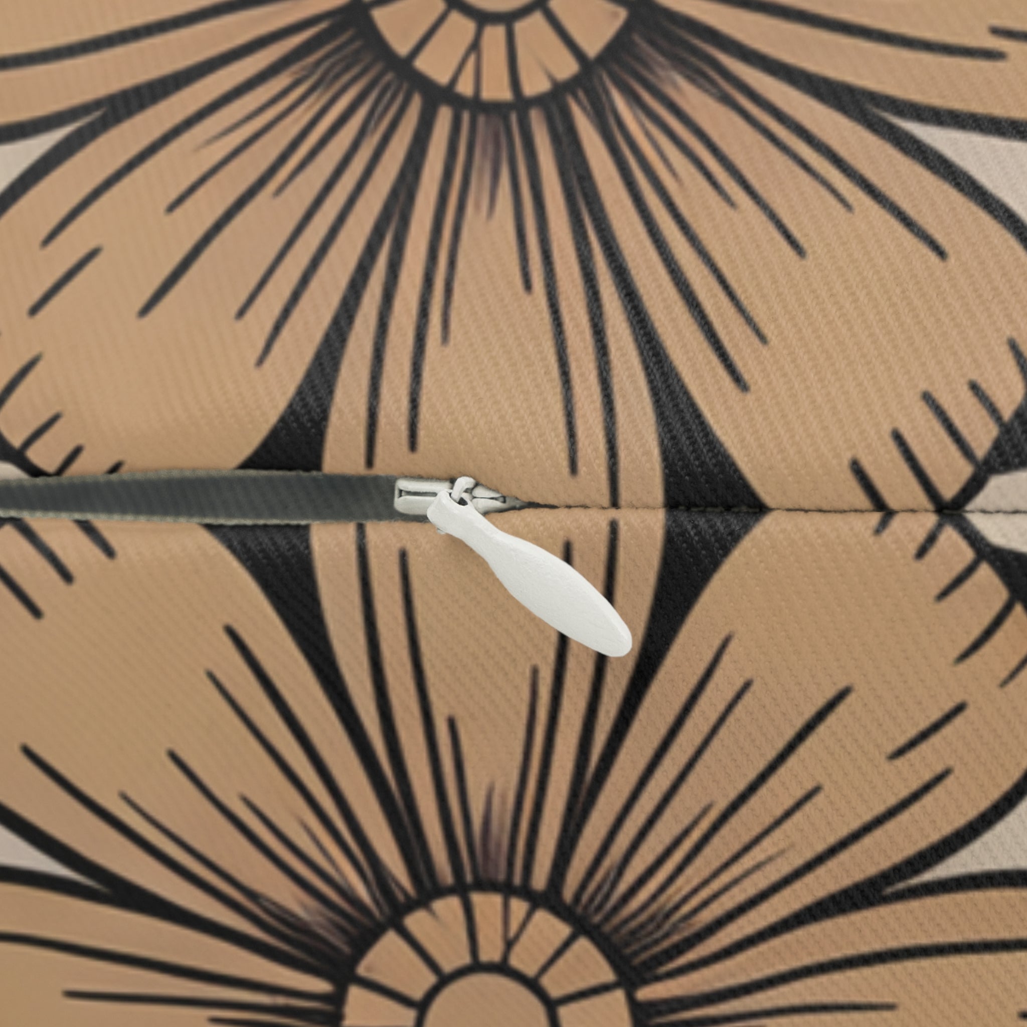 La Catrina Skull Gothic Lumbar Pillow | Day of the Dead Charcoal Burgundy