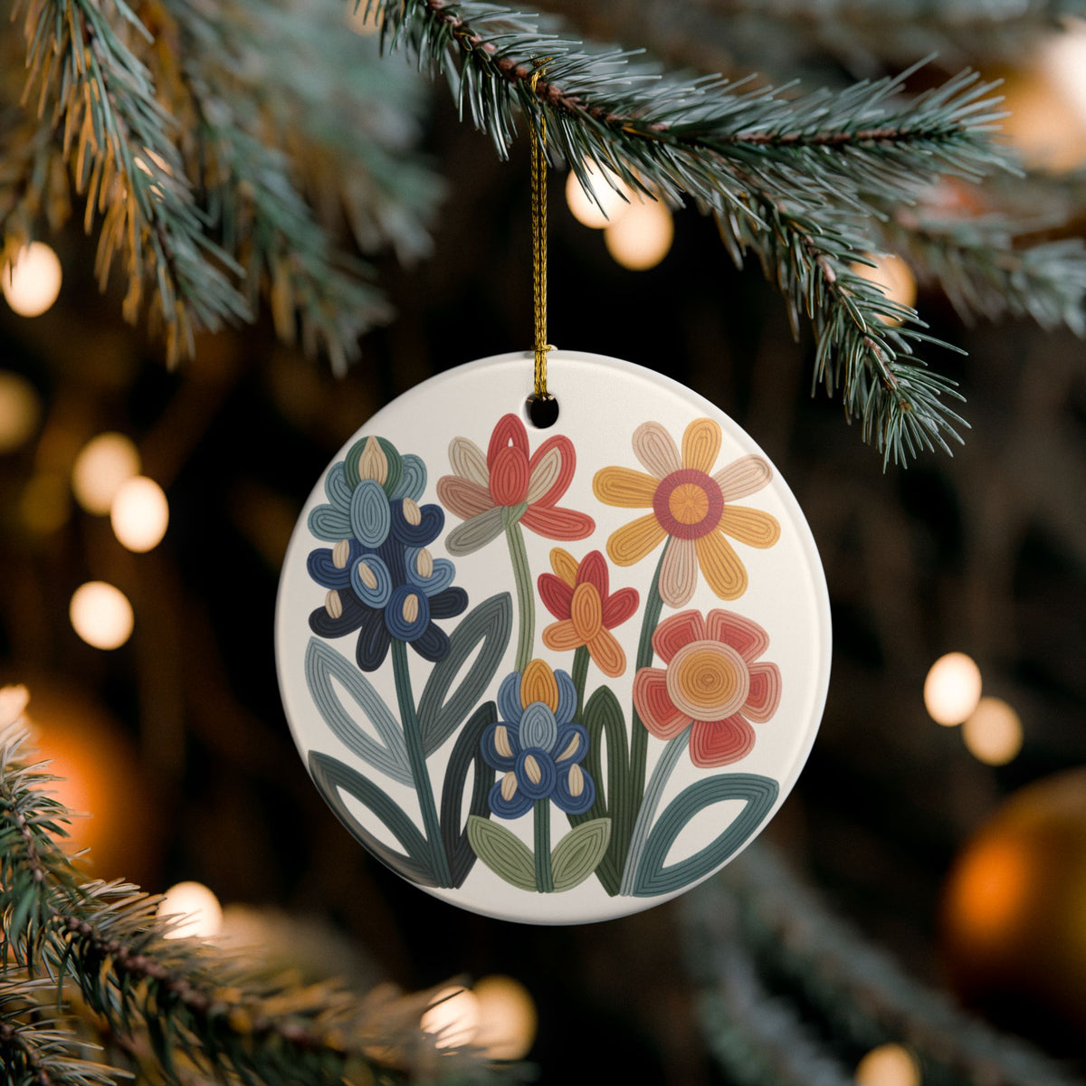 Texas Wildflower Ornament | Personalized Name Keepsake