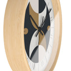 Crescent Moon Wall Clock | Mid Century Atomic Decor