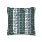 Retro Green Geometric Faux Suede Pillow Cover