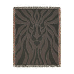 Abstract Lion Woven Blanket | Animal Print Throw