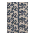Dala Horse Area Rug | Scandinavian Folk Floral Decor