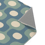 Halo Mid-Century Geometry Area Rug | Blue Sage Cream Nursery Rug