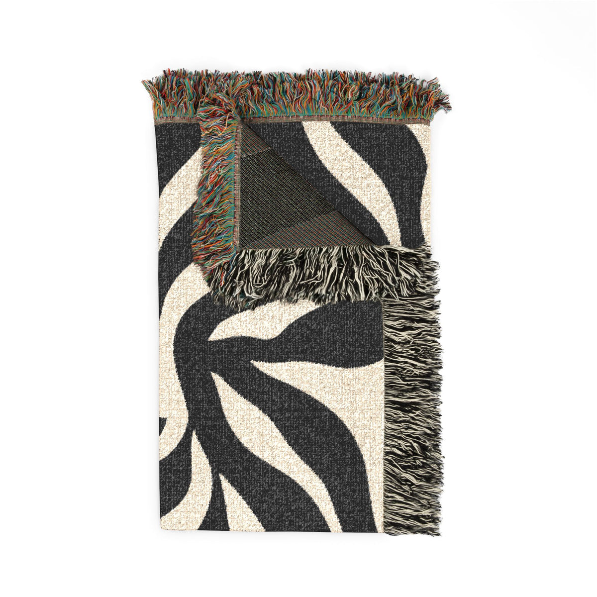 Abstract Lion Woven Blanket | Animal Print Throw