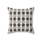 Monochrome Circle Throw Pillow | Mid Century Modern Decor