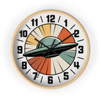 Retro UFO Sunburst Wall Clock | 1950s Space Age Decor