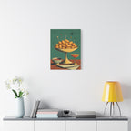 Tater Tot Cocktail Hour Canvas | Funny Mid-Century Kitchen Art