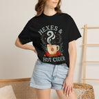 Hexes & Hot Cider Black Cat T-Shirt | Witchy Fall Tee