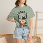 Hexes & Hot Cider Black Cat T-Shirt | Witchy Fall Tee