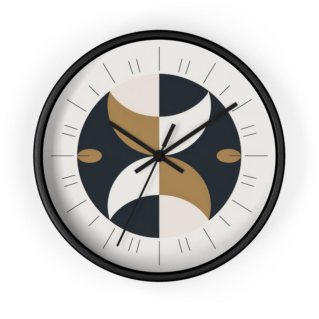 Mid-Century Moon Crescent Wall Clock | MCM Atomic Modern Minimal