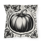 Black Pumpkin Vine Outdoor Pillow | Fall Porch Decor