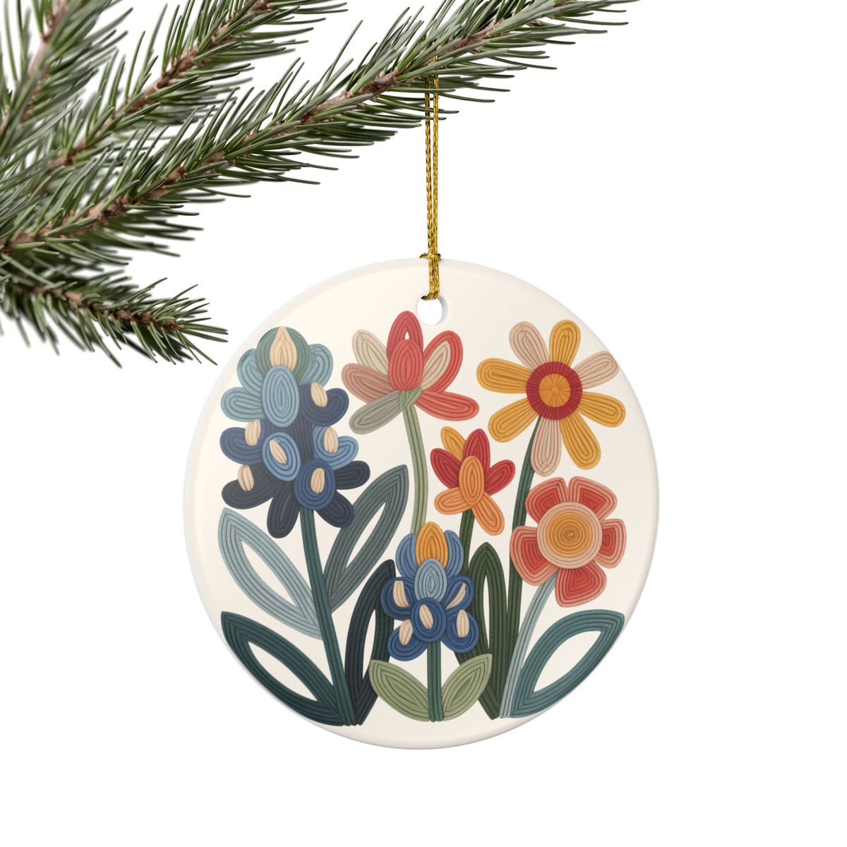 Texas Wildflower Ornament | Personalized Name Keepsake